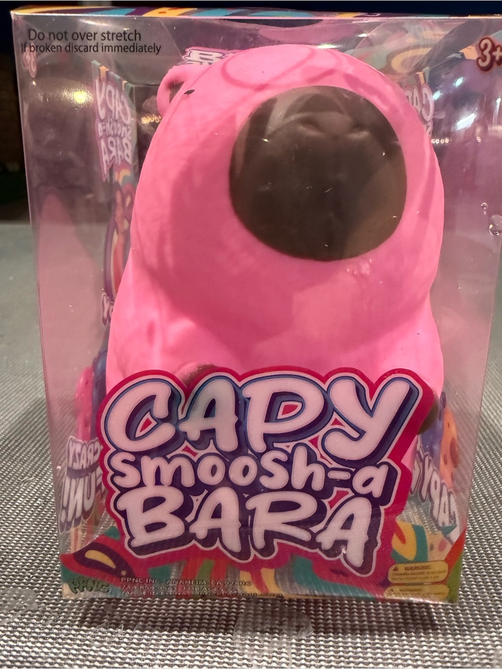 CAPY Smoosh-a Bara Pink Capybara Squishy Toy – New in Box